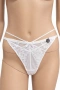 Бикини Hunkemöller, размер L, бели с дантела и панделка, снимка 1