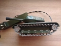 Стара метална играчка танк M-40 Walker Bulldog с дистанционно управление, Япония, снимка 5