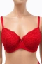 Hunkemöller червен дантелен сутиен - 80D, снимка 2