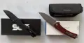 сгъваеми ножове SOG Terminus XR Black и SENCUT Snap Burgundy, снимка 2