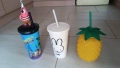 чаша за път термос със сламка spongebob squarepants Спонджбоб квадратни гащи  Miffy ананас, снимка 1