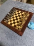 Шах и табла от дърво метални фигури., снимка 4