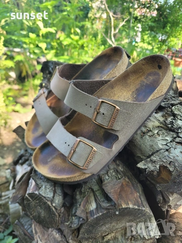 BIRKENSTOCK  Arizona мъжки кафяви чехли - 43/44 ( 164€ в интернет сайт), снимка 9 - Мъжки чехли - 54830090