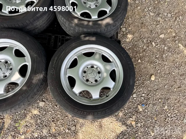 4бр.Алуминиеви джанти 16цола 5x112 за Mercedes Benz E-Class, C-Class, Vaneo, снимка 4 - Гуми и джанти - 55637021