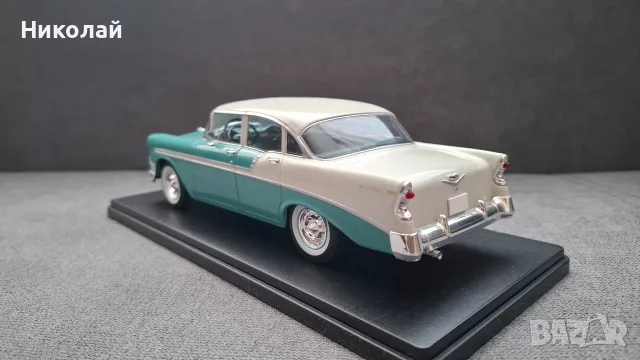 1956 Chevrolet Bel Air 1:24 Hachette/Salvat Diecast Колекционерски модел количка, снимка 5 - Колекции - 55474309