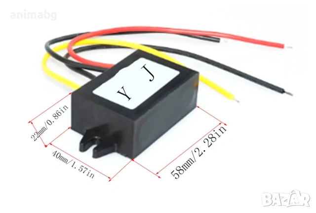 ANIMABG Повишаващ DC/DC конвертор от 5-11V на 12V, 4А, снимка 4 - Друга електроника - 54759486
