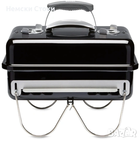 Преносимо барбекю на въглища Weber - Go-Anywhere, скара 42 х 26 cm, черно