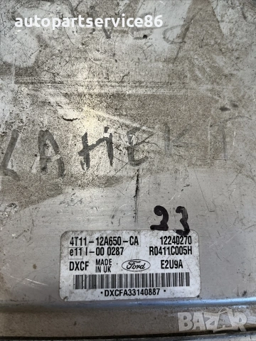 Компютър за двигател (ECU)-Ca за Ford Transit Connect 1.8 Tdci (2006) 4T11-12A650, снимка 2 - Части - 55057109