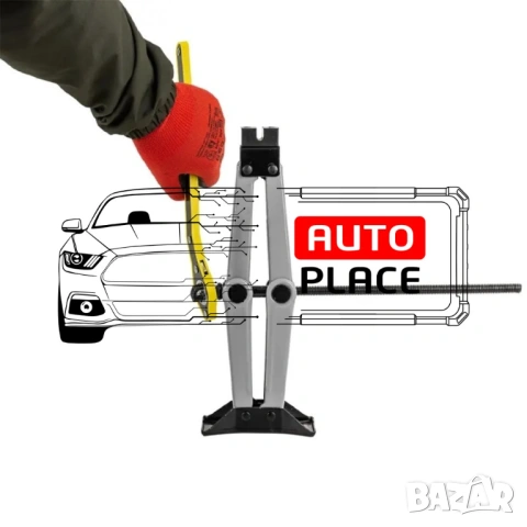 Mеханичен крик тип жаба 2 тона 110 – 395 мм ForceKraft