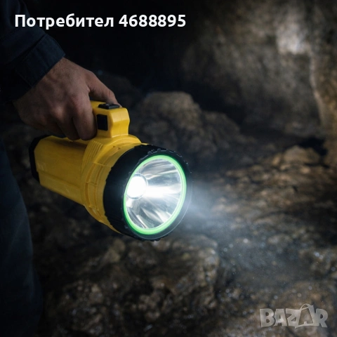 Акумулаторен водоустойчив фенер - прожектор GF-599, снимка 3 - Прожектори - 53970468