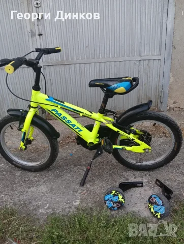Детско колело PASSATI 16 цола с помощни колела -60€-0883470565, снимка 5 - Велосипеди - 55328013