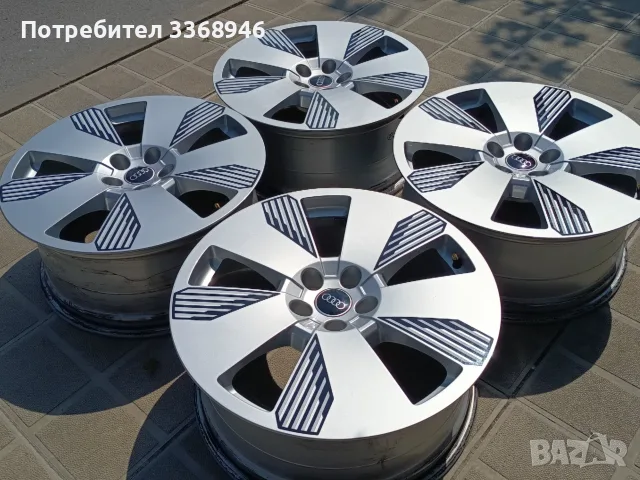 Оригинални джанти Ауди 19" 5х112 Етрон Q5 Q7 Q8 A6 A8, снимка 5 - Гуми и джанти - 55596278