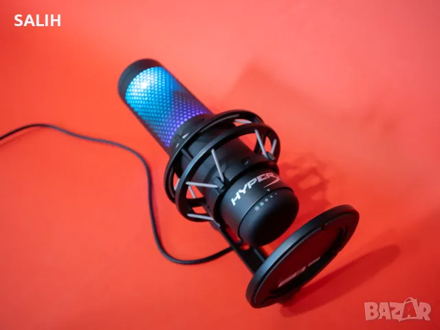 HyperX QuadCast S RGB Микрофон Геймърски USB Mic PC PS4 PS5 Mac XBOX Windows Linux, снимка 4 - Микрофони - 55468857