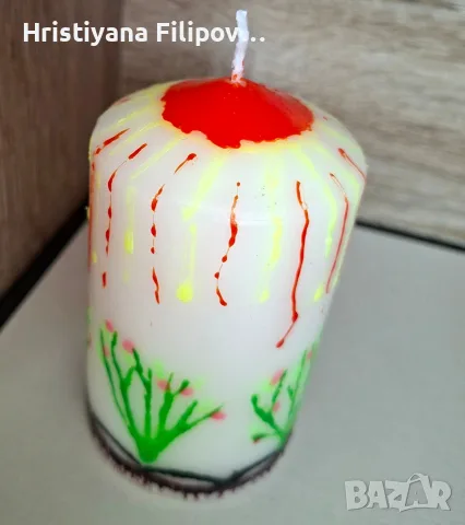 Рисувана свещ 235 гр.