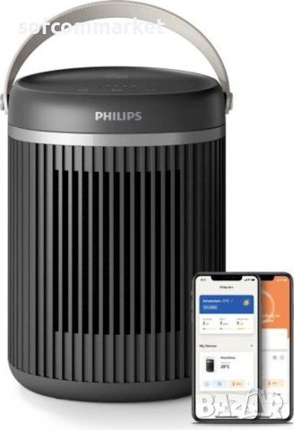 Смарт керамична печка Philips CX3120/01 – 2000W, EcoAI & Wi-Fi, снимка 6 - Отоплителни печки - 54338995