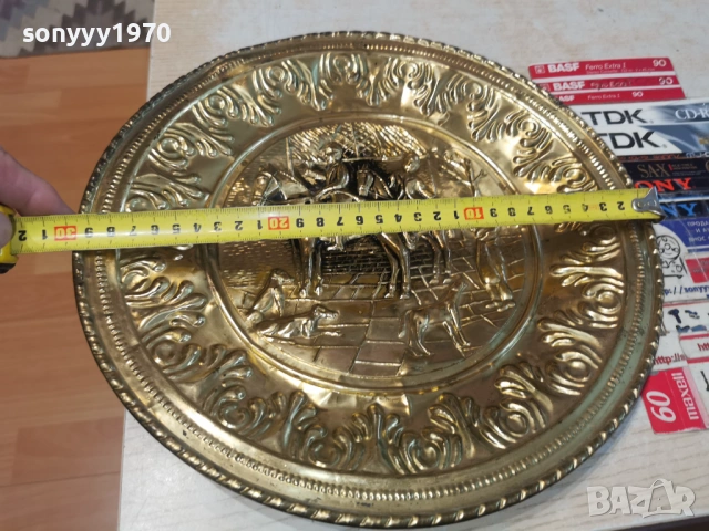 МЕСИНГОВА ЧИНИЯ ЗА СТЕНА 1204261055LCHERY1, снимка 9 - Антикварни и старинни предмети - 54171142