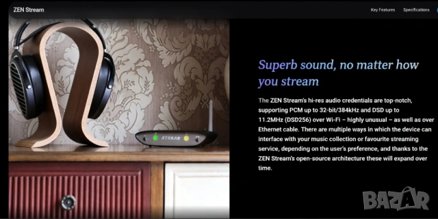 iFi ZEN Stream + iFi iPower 12V, Hi-Res Streamer/Transport, Комплект, Отлично Състояние, Като Нов, снимка 7 - Ресийвъри, усилватели, смесителни пултове - 54092746