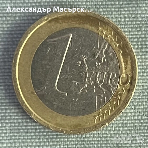 🇮🇹 Италия 1 Евро 2008 • Витрувиански човек • Възможен лек Misaligned Core дефект, снимка 2 - Нумизматика и бонистика - 54699923