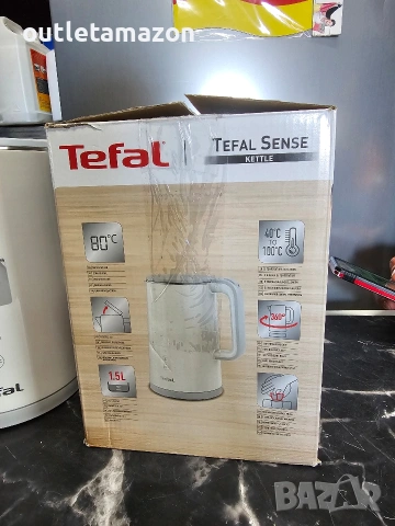 Електрическа кана Tefal Sense 1.5L, снимка 2 - Кани - 54455422