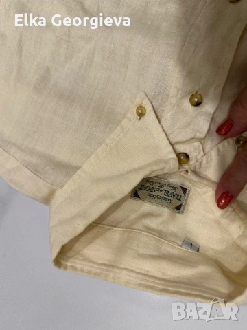 Оригинална мъжка ленена риза , снимка 6 - Ризи - 54347866