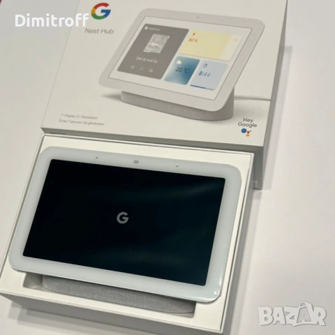 Google Nest Hub (2nd Gen) – нов, неизползван, с кутия, снимка 2 - Друга електроника - 54231335