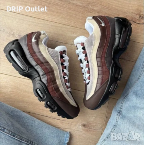 !НОВИ! Nike Air Max 95 OG | Brown | + КУТИЯ, снимка 3 - Маратонки - 54574533