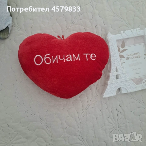 Рамка за снимка и плюшено сърце, снимка 6 - Декорация за дома - 53980531