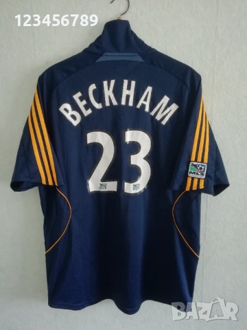 LA Galaxy David Beckham Adidas оригинална тениска фланелка Бекъм Галакси екип 
