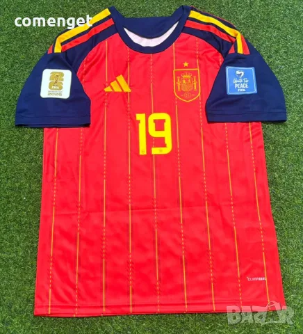 СВЕТОВНО 2026! SPAIN / ИСПАНИЯ YAMAL фланелка! Поръчай с име и номер по ТВОЙ избор!