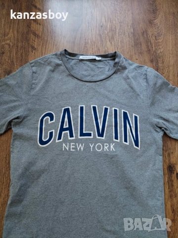 CALVIN KLEIN - страхотна мъжка тениска L, снимка 4 - Тениски - 55212307