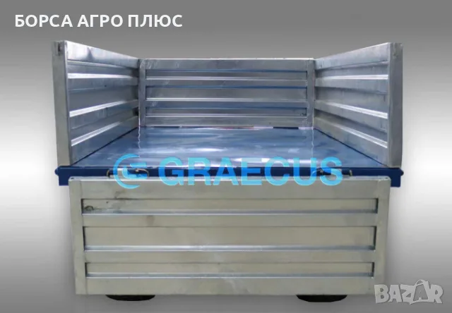 GRAECUS Ремарке Едно-Осно MT1500-H, снимка 9 - Селскостопанска техника - 55397665