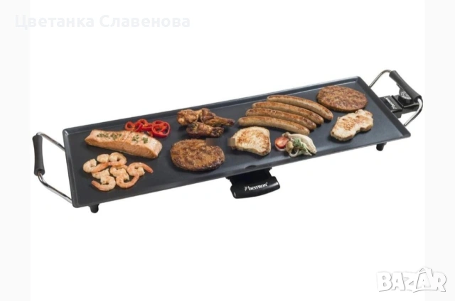 Скара елексрическа BESTRON ABP603 Plancha XL, 1800 W, черна, снимка 5 - Скари - 54085327