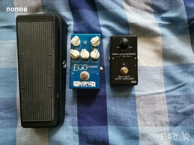 guitar effects -Wampler ego /cry baby /dunlop line booster 