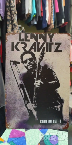 Lenny Kravitz-метална табела(плакет), снимка 2 - Китари - 55247577