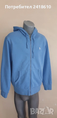 POLO Ralph Lauren Cotton  Full Zip Hoodie Mens Size / М  НОВО!ОРИГИНАЛ! Мъжка Качулка с цял цип, снимка 2 - Суичъри - 54886642