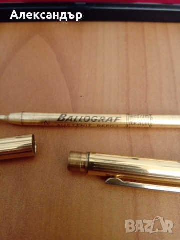 Позлатен химикал BALLOGRAF, снимка 4 - Ученически пособия, канцеларски материали - 54896569