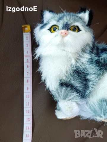Реалистично коте, плюшена играчка имитираща котка, снимка 7 - Плюшени играчки - 46432114