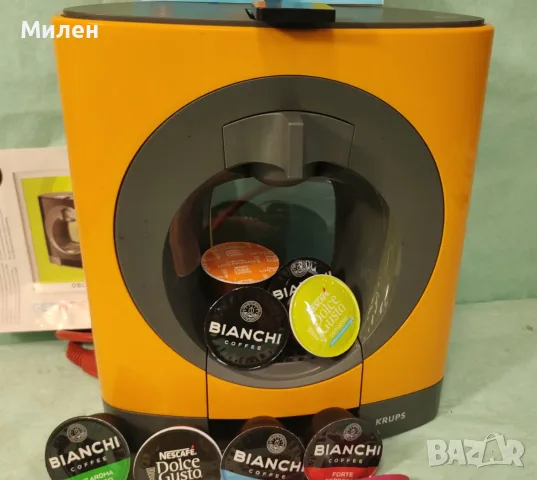 Кафемашина с гаранция 1 година NESCAFÉ® за капсули Dolce Gusto Krups OBLO.Orange, снимка 5 - Кафемашини - 55402846