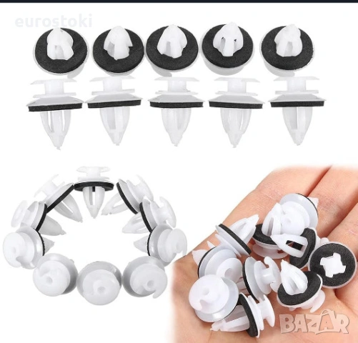 Комплект от 30 щипки за кора на врата с уплътнение за BMW серия  3 E36, E46, E90, E91, E92, снимка 4 - Аксесоари и консумативи - 53966808