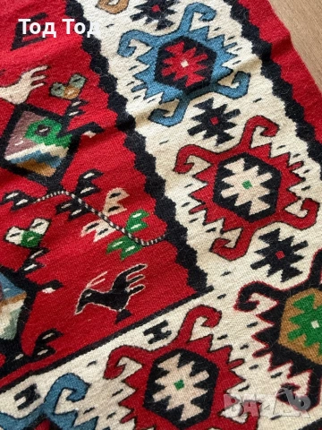 Чипровски килим Пилетата с две пътеки , снимка 9 - Килими - 54621285