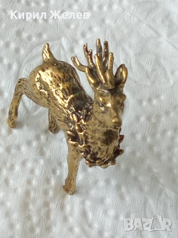 Бронзова фигурка на елен 44642, снимка 7 - Колекции - 54171140