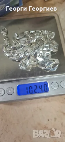 Сребърен ланец панцер , снимка 3 - Колиета, медальони, синджири - 55645076