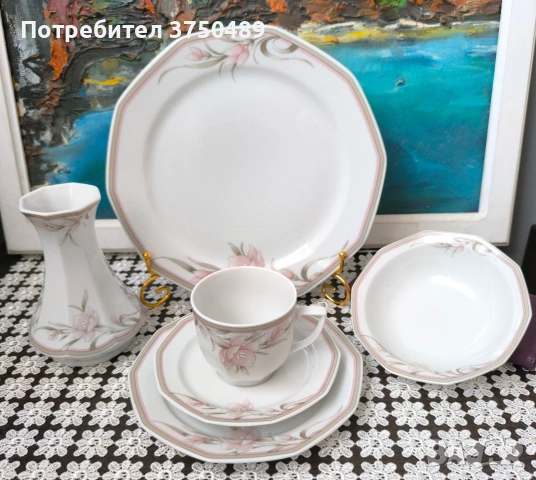 Порцеланови чаши и чинии 
