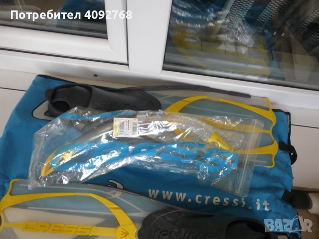 плавници и шорхел CRESSI неупотребявани 39 номер, снимка 3 - Водни спортове - 54283676