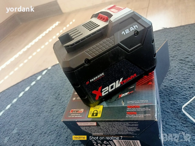 Parkside performance смарт батерия 20V 12ah, снимка 4 - Други инструменти - 55180807