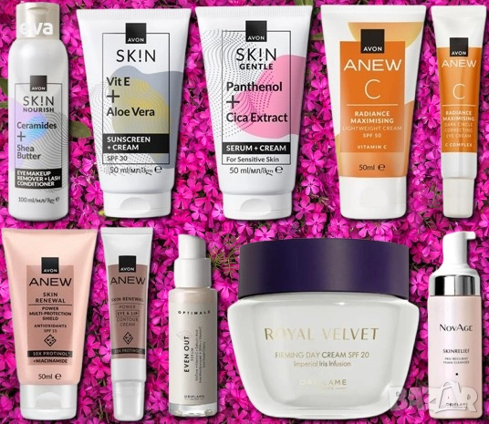 НАЛИЧНИ ANEW  и други за лице, Avon, Oriflame