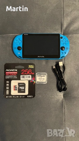 Modded Ps Vita 2000 Aqua Blue 128GB/256GB със 150+/250+ игри, снимка 2 - PlayStation конзоли - 54035503