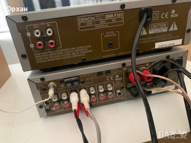  Denon Ресивър + Касетен дек DRA-F101 & DRR-F101 – Мини система, снимка 4 - Аудиосистеми - 54649185