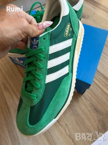 Оригинални зелени маратонки Adidas SL72 Originals! 39,44 н, снимка 4 - Маратонки - 54724210