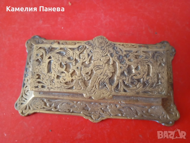 Стара кутия за марки,хапчета,бижута, снимка 2 - Други ценни предмети - 54691838